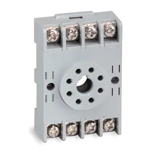 SQUARE D 8501NR51 DIN Rail Mount Socket, AC Contact Rating 15 A @ 300 VAC | AG7CQB 5B586