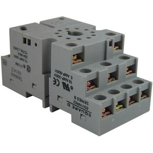 SQUARE D 8501NR62 Relay Socket, 11 Pin, Din Rail/Surface, 300 V, 16 Ampere | AG7CPZ 5B584