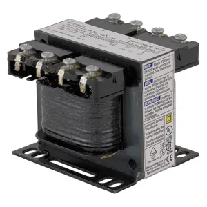 SQUARE D 9070T50D23 Industrial Control Transformer, Type T, 1 Phase, 50VA, 120 x 240V Primary, 24V Secondary | AG7BUT 4R886