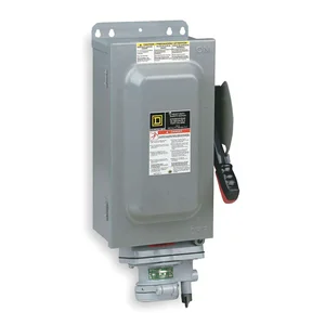 SQUARE D HU362AWA Safety Switch 600VAC 3PST 60 Amps AC | AH2PGV 2JYT4