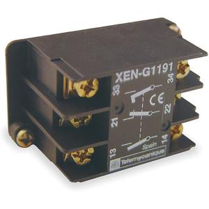 SQUARE D XENG1191 Harmony XAC Contact Block, 10 Amp Fuse | AF9GMJ 2EW17