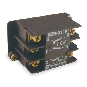 SQUARE D XENG1191 Harmony XAC Contact Block, 10 Amp Fuse | AF9GMJ 2EW17