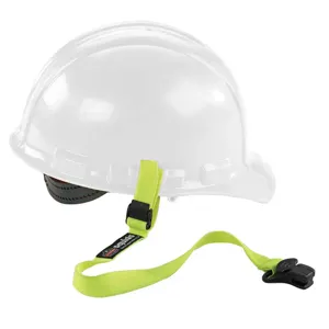 ERGODYNE 3155 Hard Hat Lanyard With Clamp Elastic Lime | AA7TGP 16M262