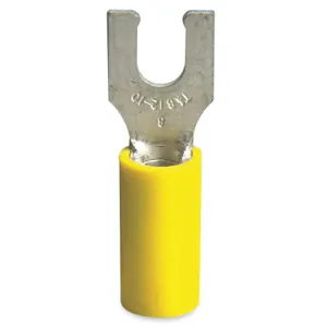 STA-KON 10RC-8FL Fork Terminal Locking #8 Stud Yellow PK50 | AJ2HFE 4RGZ8