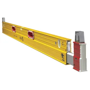 STABILA 35610 Plate Level Aluminium 6 to 10 feet Length 3 Vial | AG9PHC 21CK34