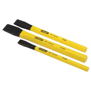 STANLEY 16-298 Cold Chisel Set 3/8-5/8 Inch 3 Piece | AE7VYV 6AUF7