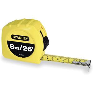 STANLEY 30-456 Tape Measure 1 Inch x 26 Feet Yellow In./ft. | AE4AUJ 5HK85