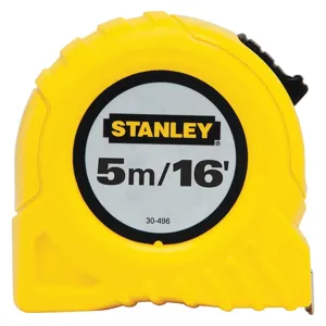 STANLEY 30-496 Tape Measure 3/4 Inch x 16 Feet Yellow In/ft/mm | AE4AUL 5HK94