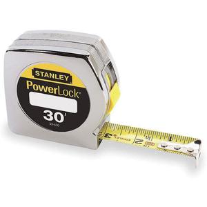 STANLEY 33-430 Tape Measure 1 Inch x 30 Feet Chrome In/ft | AE3CAB 5C567