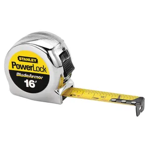 STANLEY 33-516 Tape Measure 1 Inch x 16 Feet Yellow With Black | AB7TRM 24A342