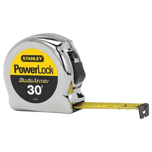 STANLEY 33-530 Tape Measure 1 Inch x 30 Feet Yellow With Black | AB7TRN 24A343