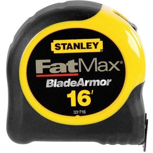 STANLEY 33-716 Tape Measure 1-1/4 Inch x 16 Feet Yellow With Black | AE4AUM 5HL13