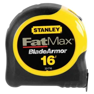 STANLEY 33-716 Tape Measure 1-1/4 Inch x 16 Feet Yellow With Black | AE4AUM 5HL13