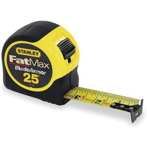 STANLEY 33-725 Tape Measure 1-1/4 Inch x 25 Feet Yellow With Black | AE4AUN 5HL16