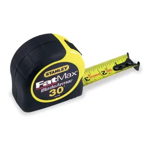 STANLEY 33-730 Tape Measure 1-1/4 Inch x 30 Feet Yellow With Black | AF2UAC 6XV48