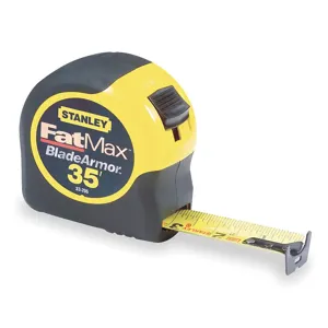 STANLEY 33-735 Tape Measure 1-1/4 Inch x 35 Feet Yellow With Black | AD2NXC 3TB92