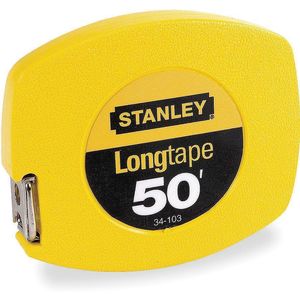STANLEY 34-103 Long Tape Measure 3/8 Inch x 50 Feet Yellow | AE6KJF 5TG48