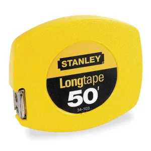 STANLEY 34-103 Long Tape Measure 3/8 Inch x 50 Feet Yellow | AE6KJF 5TG48