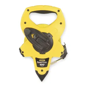 STANLEY 34-760 Tape Measure 1/2 Inch x 100 Feet Yellow With Black | AE4QBW 5ME45