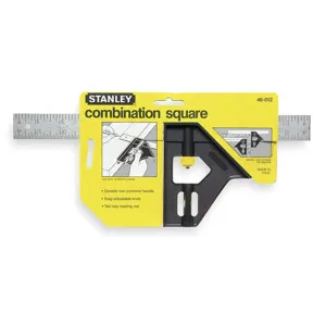 STANLEY 46-012 Combination Square 12 Inch Abs | AF2BZC 6R166