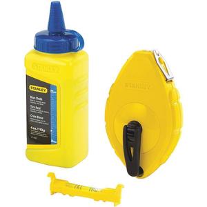 STANLEY 47-443 Chalk Line Reel 100 Feet Abs With Blue Chalk | AB7TRR 24A358