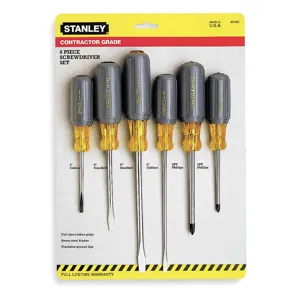 STANLEY 66-565 Screwdriver Set 6 Pc | AA9WRX 1GZ06