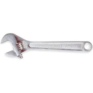STANLEY 87-369 Adjustable Wrench 8 In Chrome Plain | AF9JCF 2MU44
