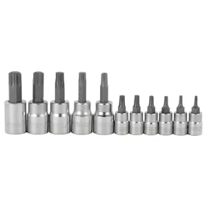 STANLEY 89-420 Socket Bit Set 1/4 3/8 Drive Size 11 Piece Torx | AH8MFT 38WF57