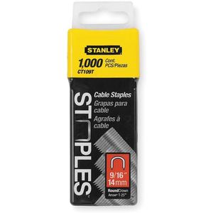 STANLEY CT109T Cable/wire Staple 5/16 x 9/16 - Pack Of 1000 | AB4ERK 1XHT2