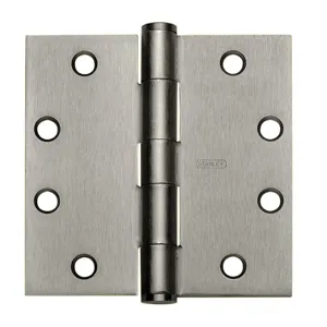 STANLEY F179 3X3 DOOR HINGE 26D STL Template Hinge Removable Dull Chrome | AE3WFX 5GJN1