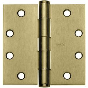 STANLEY F179 4 5X4 DOOR HINGE 3 STL Template Hinge Removable Bright Brass | AE3WFW 5GJN0