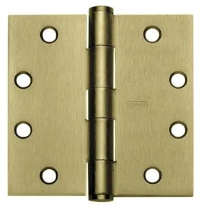 STANLEY F179 3 5X3 5 DOOR HINGE 3 STL Template Hinge Removable Bright Brass | AE3WFV 5GJL9