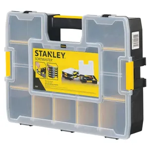 STANLEY STST14027 Adjustable Compartment Box Plastic Black | AH8WUQ 39AL10