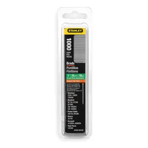 STANLEY SWKBBN100 Brad Nails I Inch Brown - Pack Of 1000 | AB4ERV 1XHU6