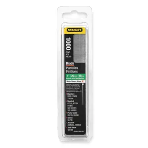 STANLEY SWKWBN100 Brad Nails I Inch White - Pack Of 1000 | AB2LWB 1MTJ2