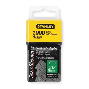 STANLEY TRA205T Narrow Staples 29/64 x 5/16 - Pack Of 1000 | AB4ERH 1XHR9