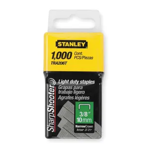 STANLEY TRA206T Wide Staples 29/64x3/8 Inch - Pack Of 1000 | AB4ERL 1XHT3