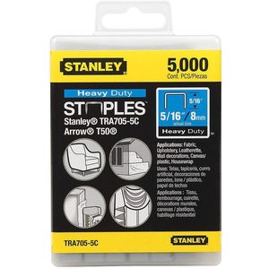STANLEY TRA705-5C Narrow Staple 27/64 5/16 Inch Leg - Pack Of 5000 | AB7ZBV 24T328