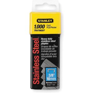 STANLEY TRA706SST Schmale Heftklammern aus Edelstahl 7/16 x 3/8 – Packung mit 1000 Stück | AB4ERT 1XHT9