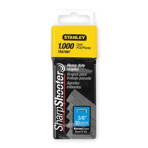 STANLEY TRA706T Narrow Staples Hd 27/64 x 3/8 - Pack Of 1000 | AB4ERP 1XHT6