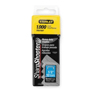 STANLEY TRA708T Narrow Staples 7/16 x 1/2 Inch - Pack Of 1000 | AB4ERQ 1XHT7