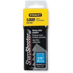 STANLEY TRA709T Narrow Staples 7/16 x 9/16 - Pack Of 1000 | AB4ERR 1XHT8