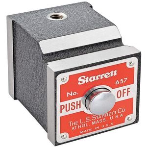 STARRETT 657P Magnetischer Blinkerhalter, 100 lb, 1/4-20 Gewinde, schwarze Oberfläche | AE9XBC 6NAZ4 / 52757