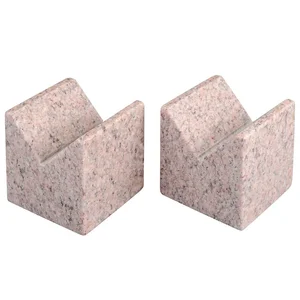 STARRETT 81534 Granite V-blocks Pink 5-face Aa 4 x 4 x 4 | AF2CNA 6RDG8