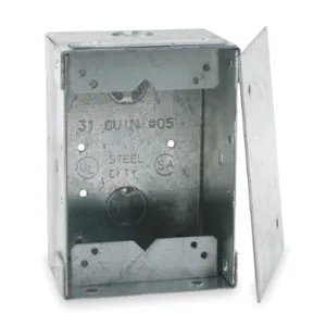 STEEL CITY 61 W Floor Box Stamped Steel 2 15/16 Inch Length | AC3GJN 2TEC7