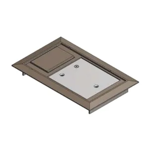 STEEL CITY 664-CST-SW-BRN Floor Box Cover 8-1/8 inch Brown | AH2VTC 30EC72