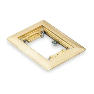 STEEL CITY P 64 CP Floor Box Cover Plate Single Gang Brass | AC3GGD 2TDZ5