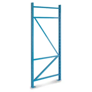 STEEL KING BCF3L036120PB Pallet Rack Upright Frame 36 x 36 x 120 Blue | AC2HHN 2KGC6