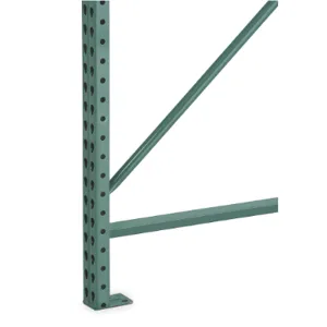 STEEL KING RTFAG048144VG Pallet Rack Frame 48w x 48d x 144h Green | AD7WRL 4GWD1