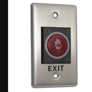 STORM INTERFACE AXS REMOTE EXIT SWITCH Touchless Exit Button Illuminated Silver | AG3RCF 33UC45